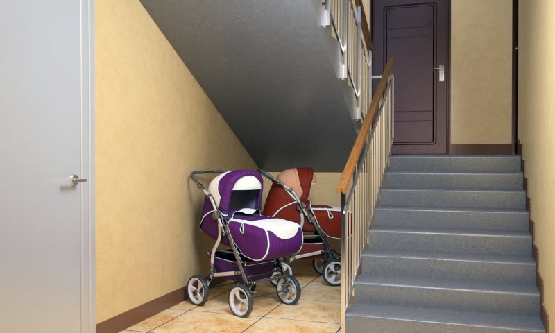 В Оренбурге в многоквартирном доме украли детскую коляску